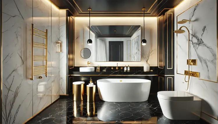 Black and White Bathroom Design