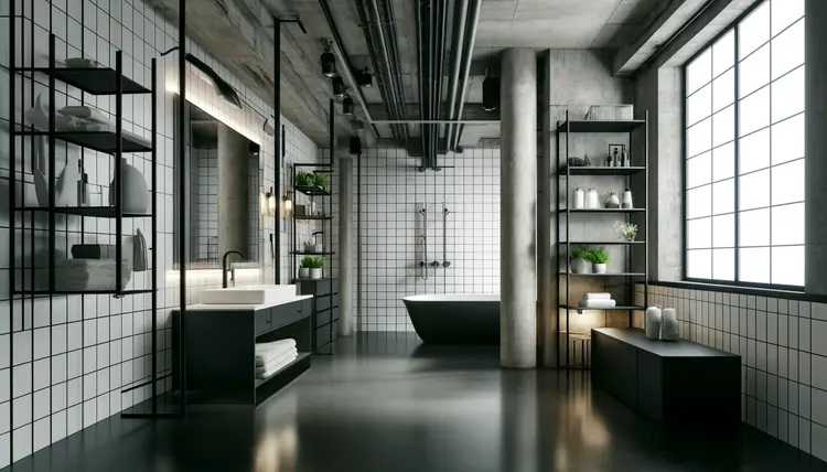 Black and White Bathroom Design