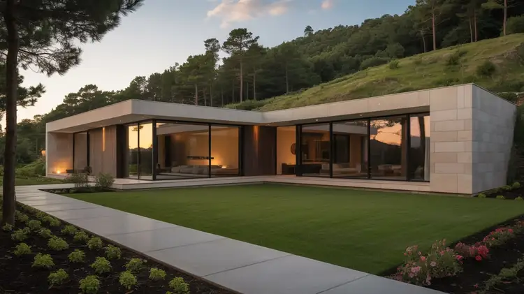 L-Shaped Home Design