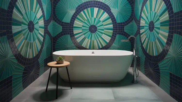 Bathroom Highlighter Tile Designs